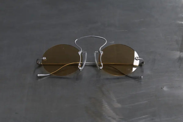 Rigards X UMA WANG Joint Steel Frameless Glasses RG00UW6(A) Series Collection RG-RG00UW6(A)-HUANG Yellow